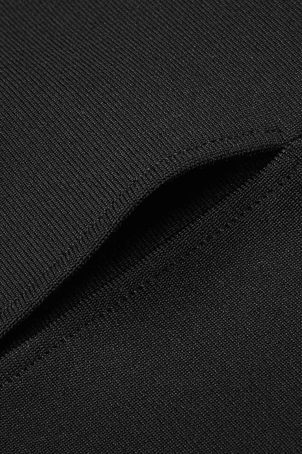 Detachable Neck Sleeveless Maxi Bandage Dress