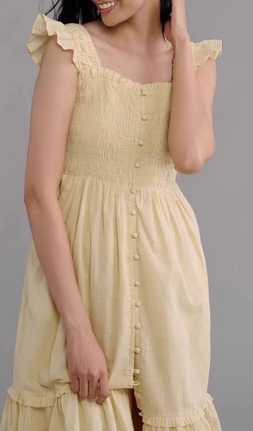 Fahari Yellow Midi Dress