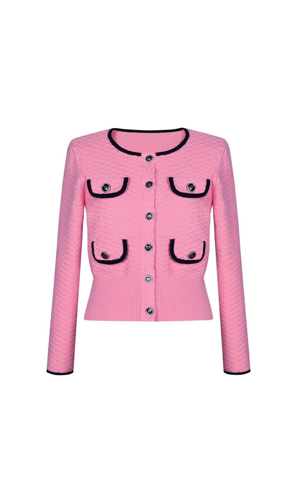 Fedora Pink Knit Cardigan & Pants Set