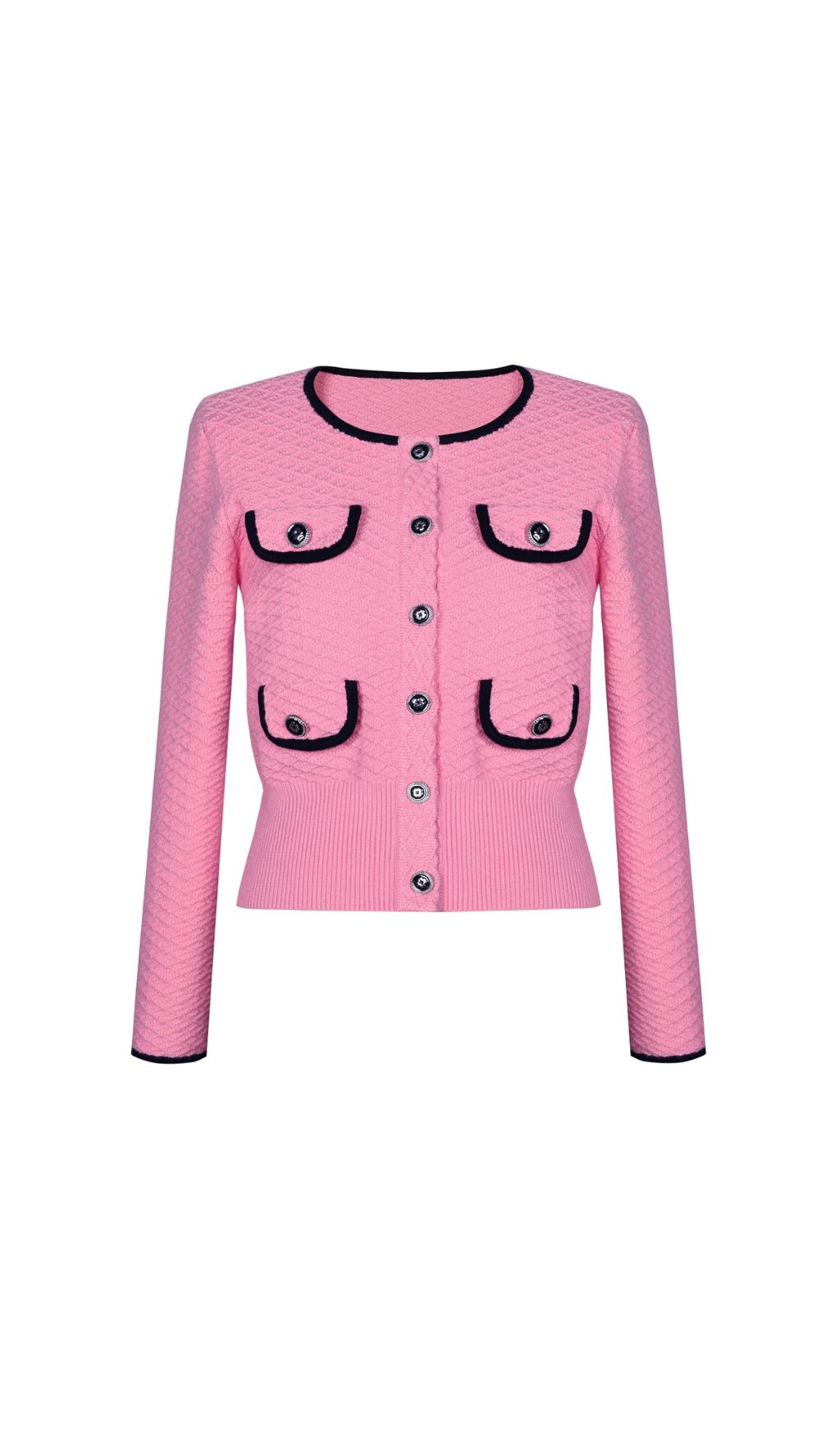 Fedora Pink Knit Cardigan & Pants Set