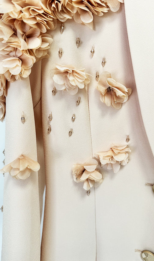 Boudewijn Flower Embellished Blazer Dress