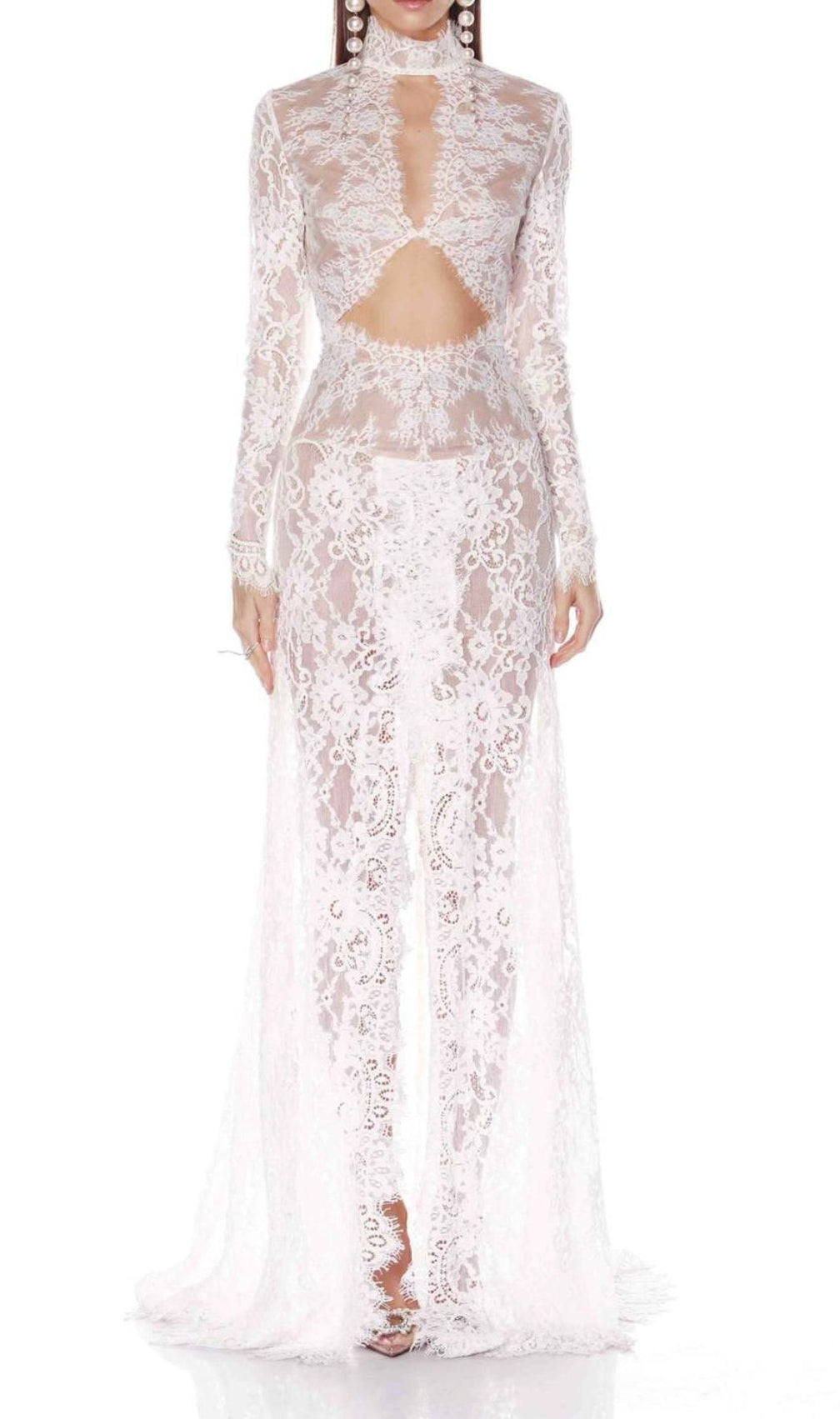 Faizah Lace Long Sleeve Maxi Dress
