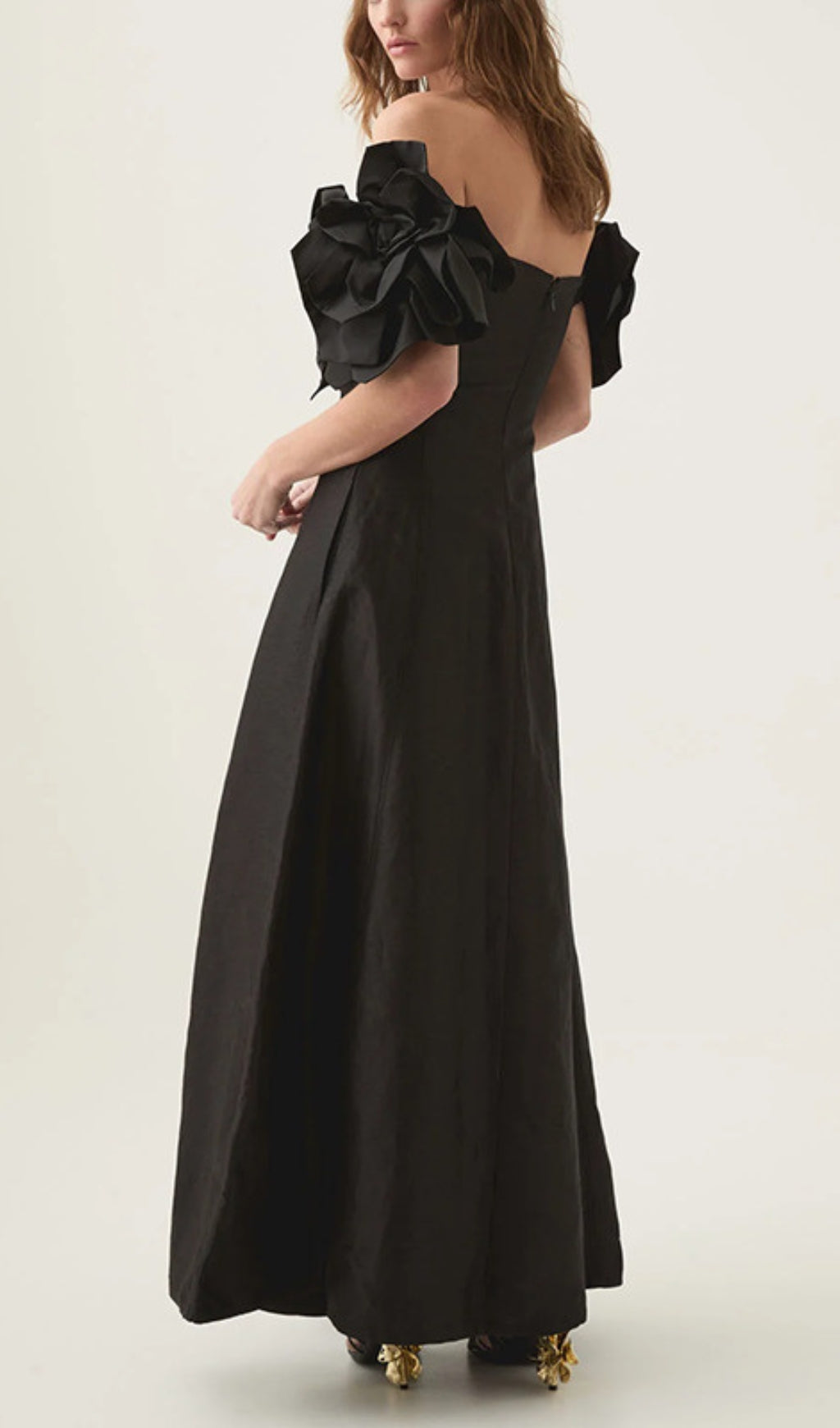 Chabela Flower Off-Shoulder Maxi Dress