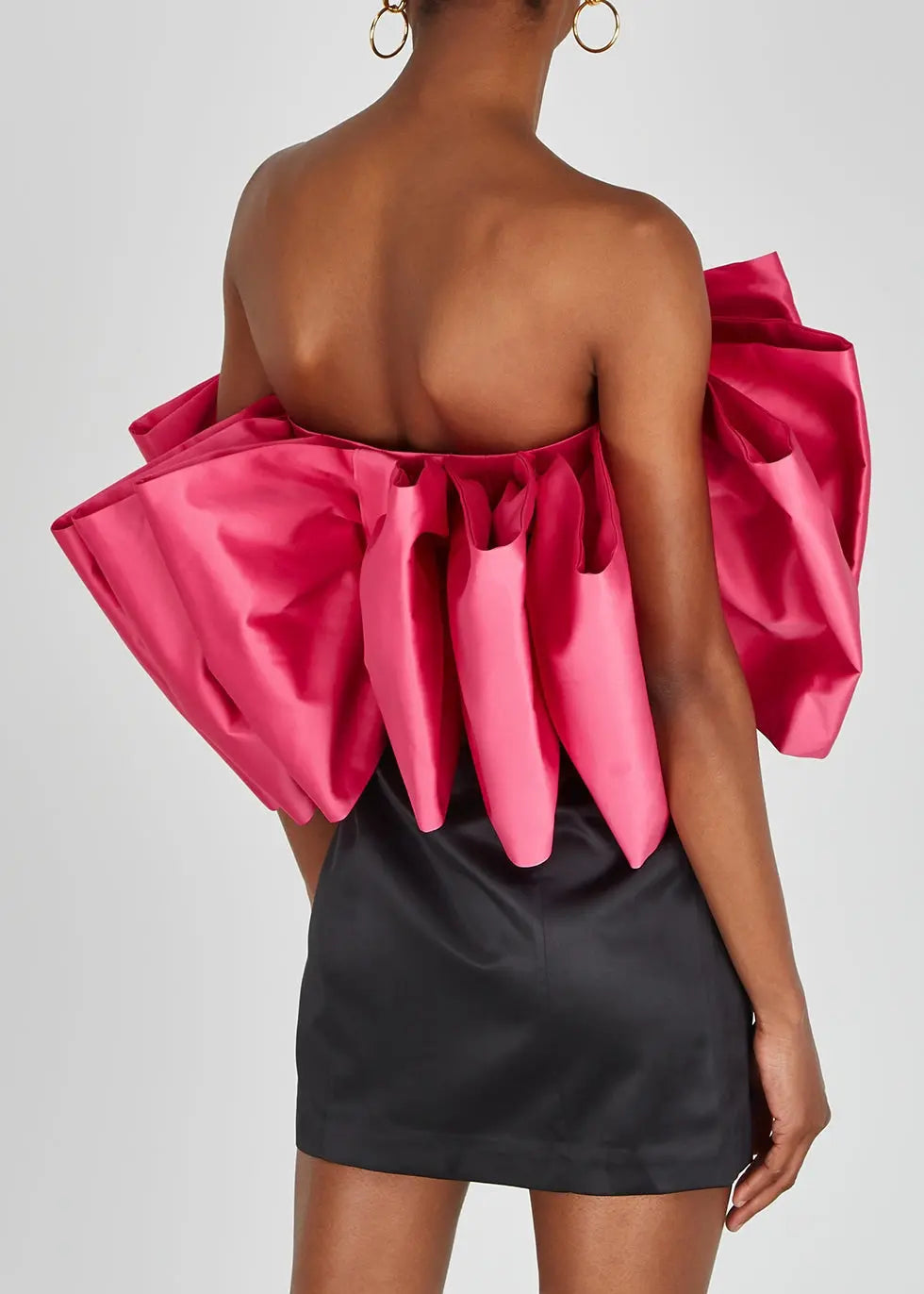 Sexy Bowknot Strapless Mini Dress