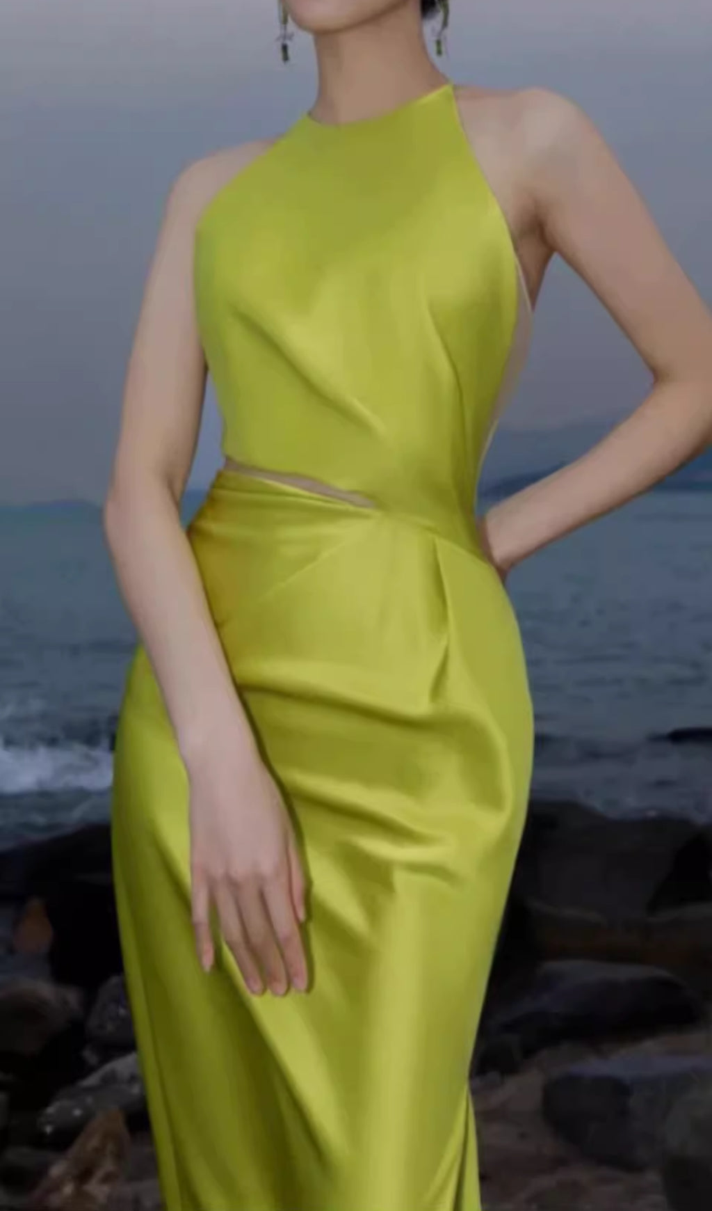 Eskil Green Cutout Maxi Dress