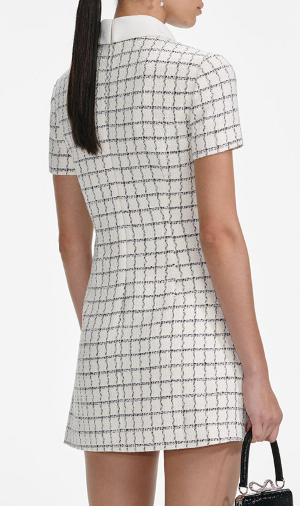 Grina Striped Button Mini Dress