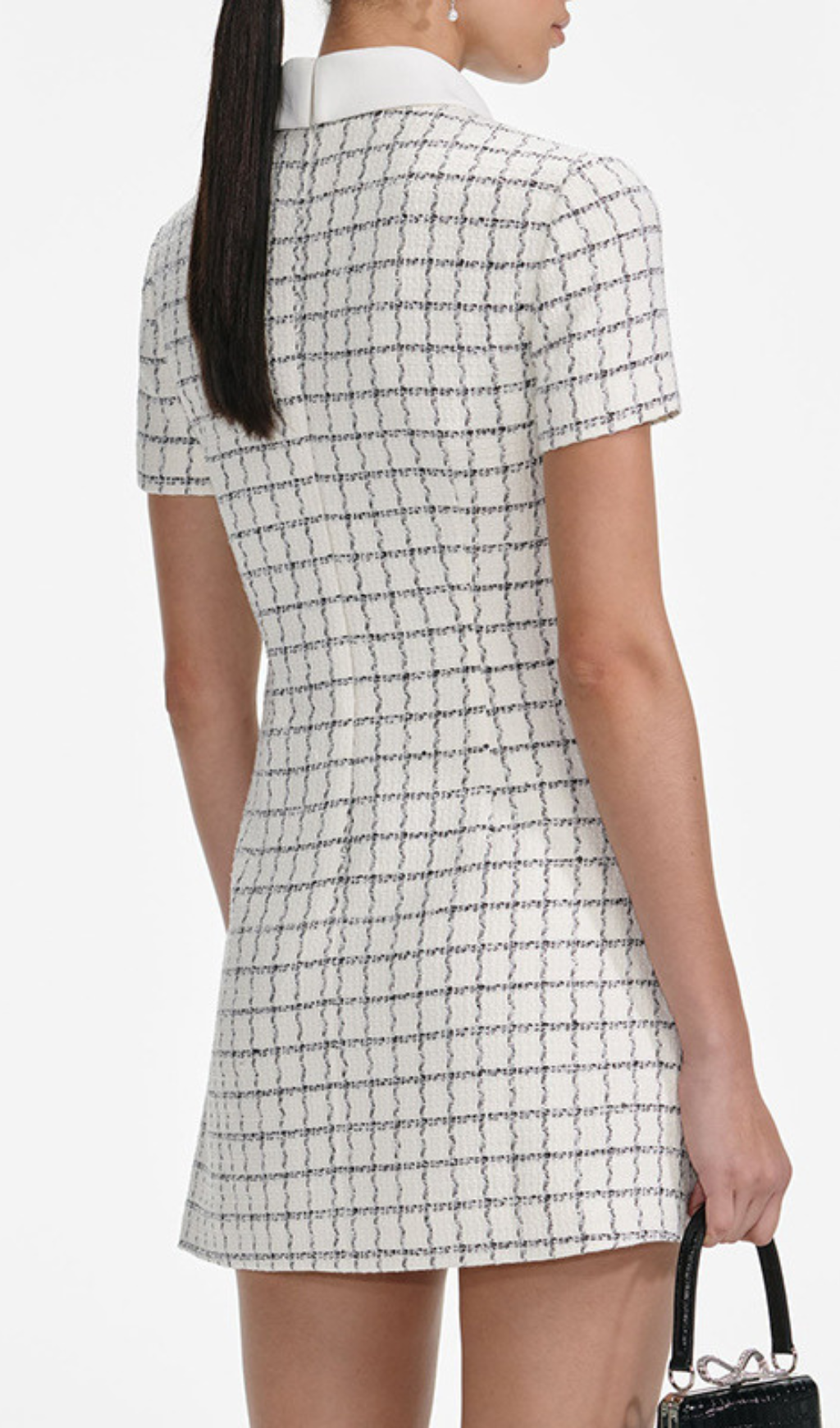 Grina Striped Button Mini Dress