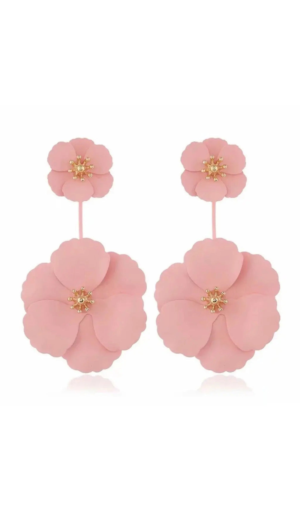 Bohemian Alloy Flower Long Earrings