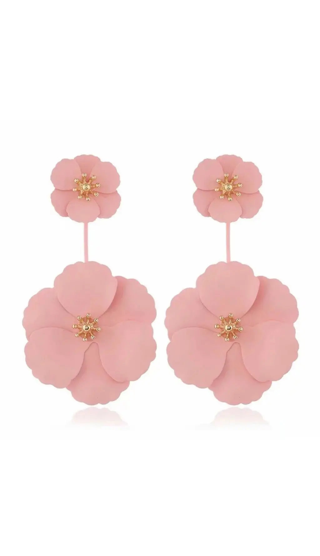 Bohemian Alloy Flower Long Earrings