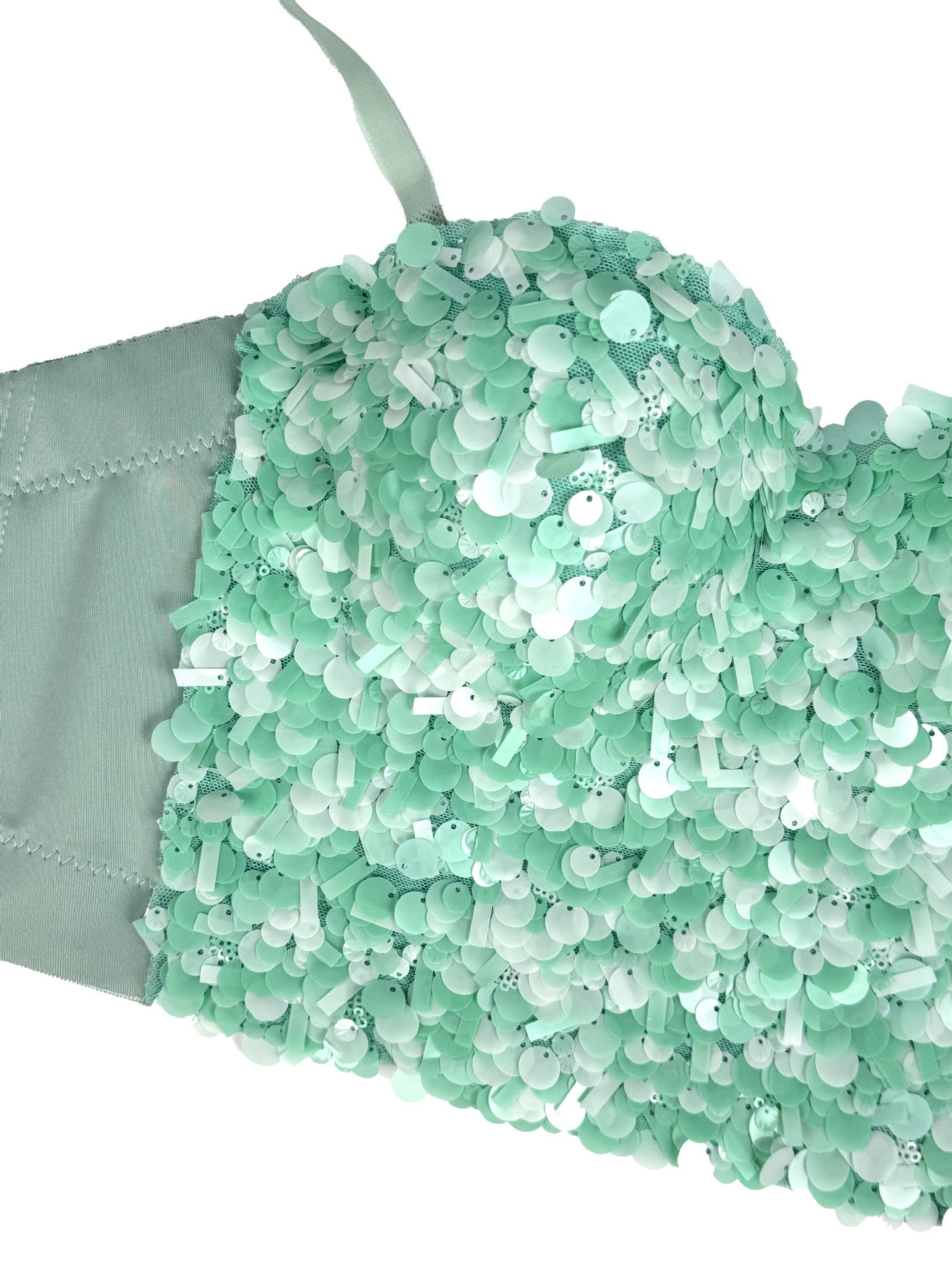 Gitte Sequin Crop Top