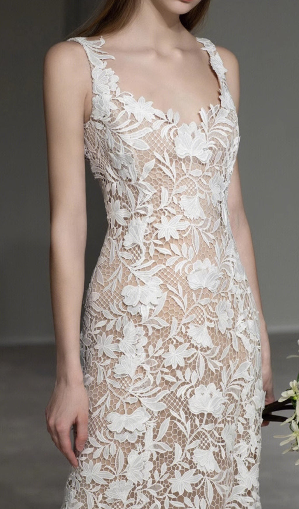 Aviana Flower Lace Wedding Dress