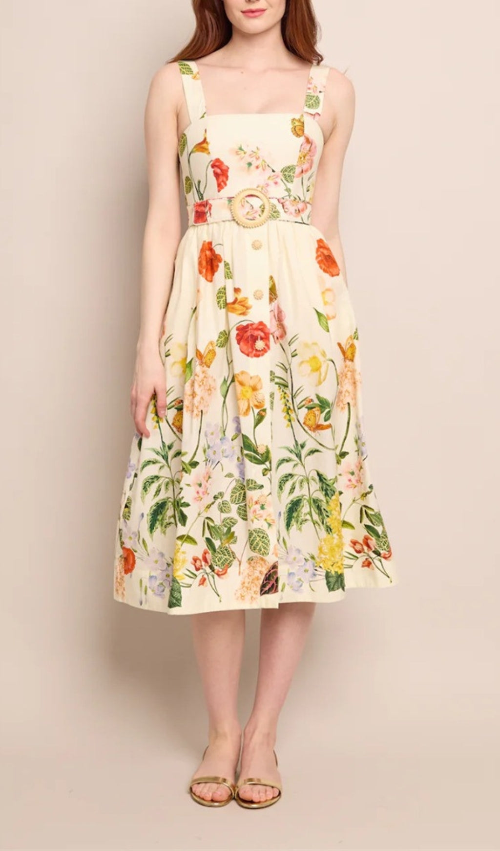 Dairin Floral Midi Dress