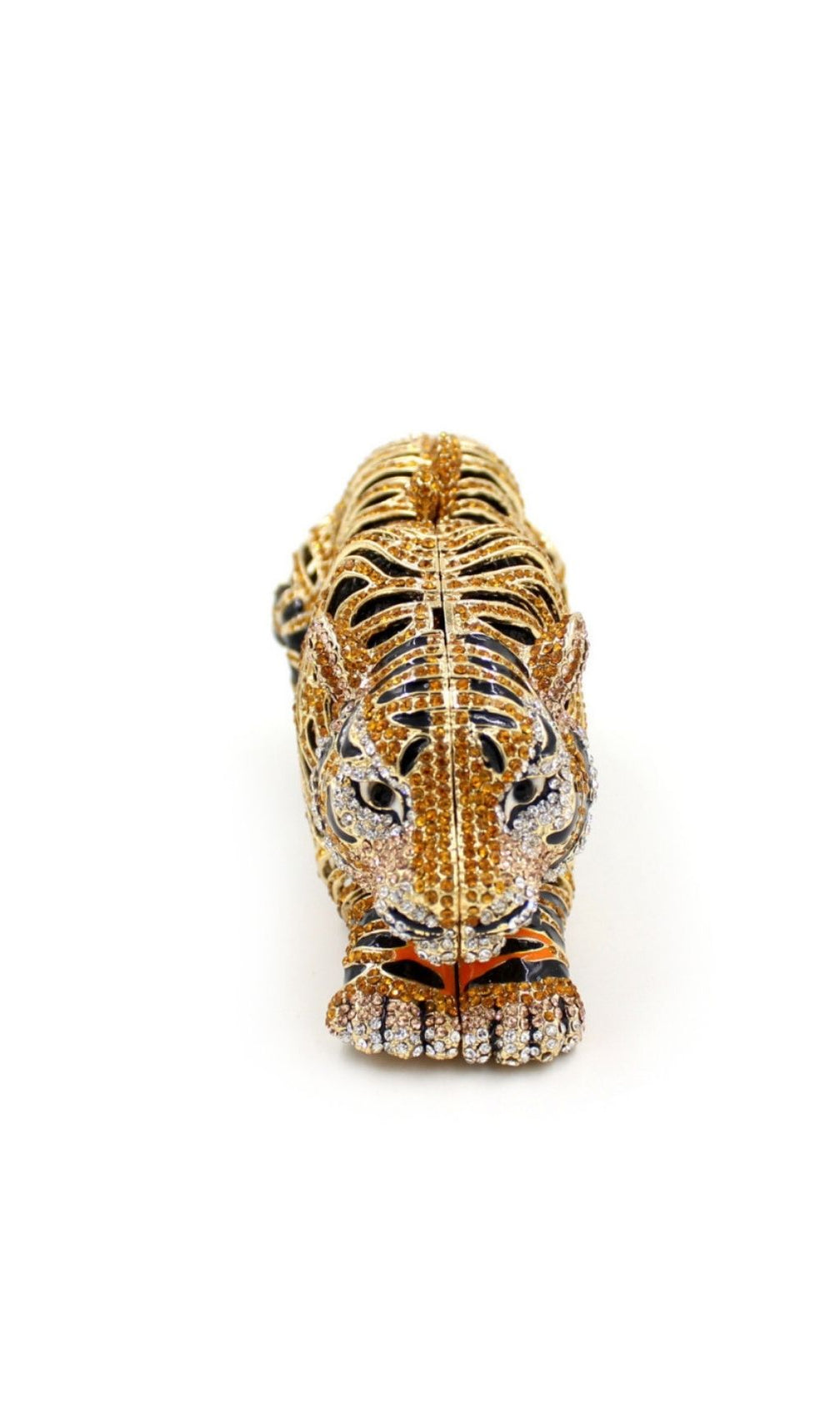 Khia Luxury Tiger Diamante Clutch Bag – Unleash Your Wild Elegance