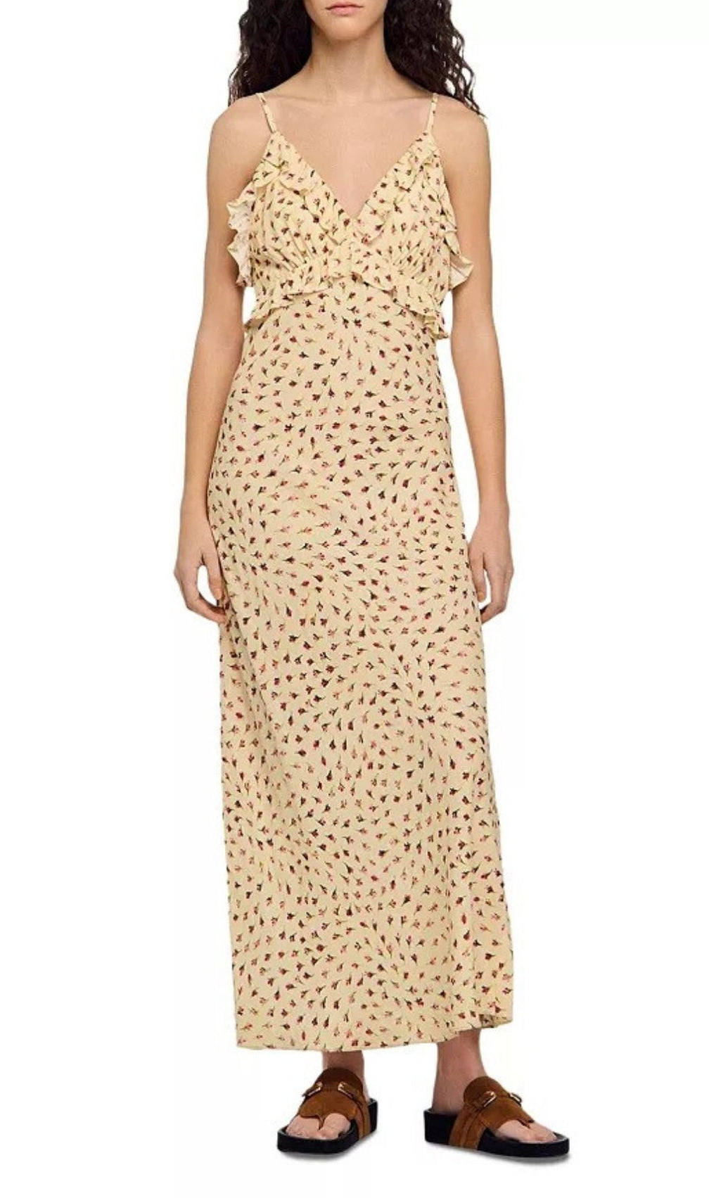 Soleane Floral Ruffle Maxi Dress - Breezy Summer Chic for Women