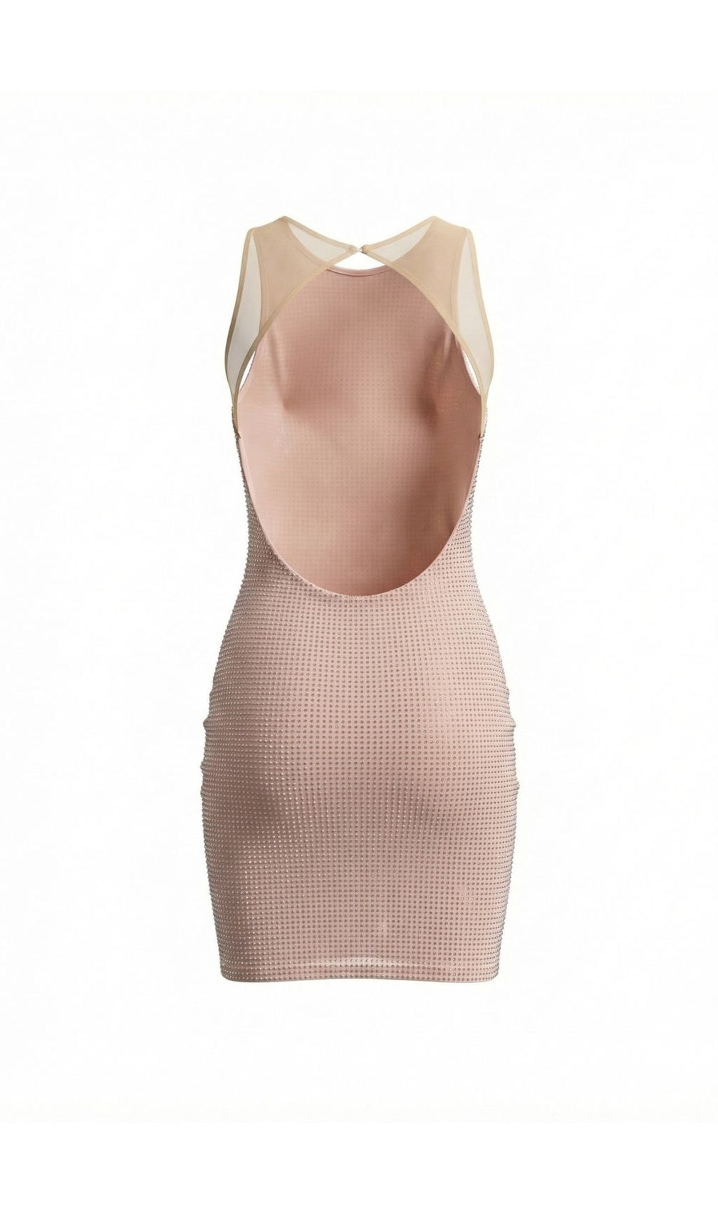 Jaysha Dazzling Rhinestone Backless Mini Dress | Sparkle & Slay