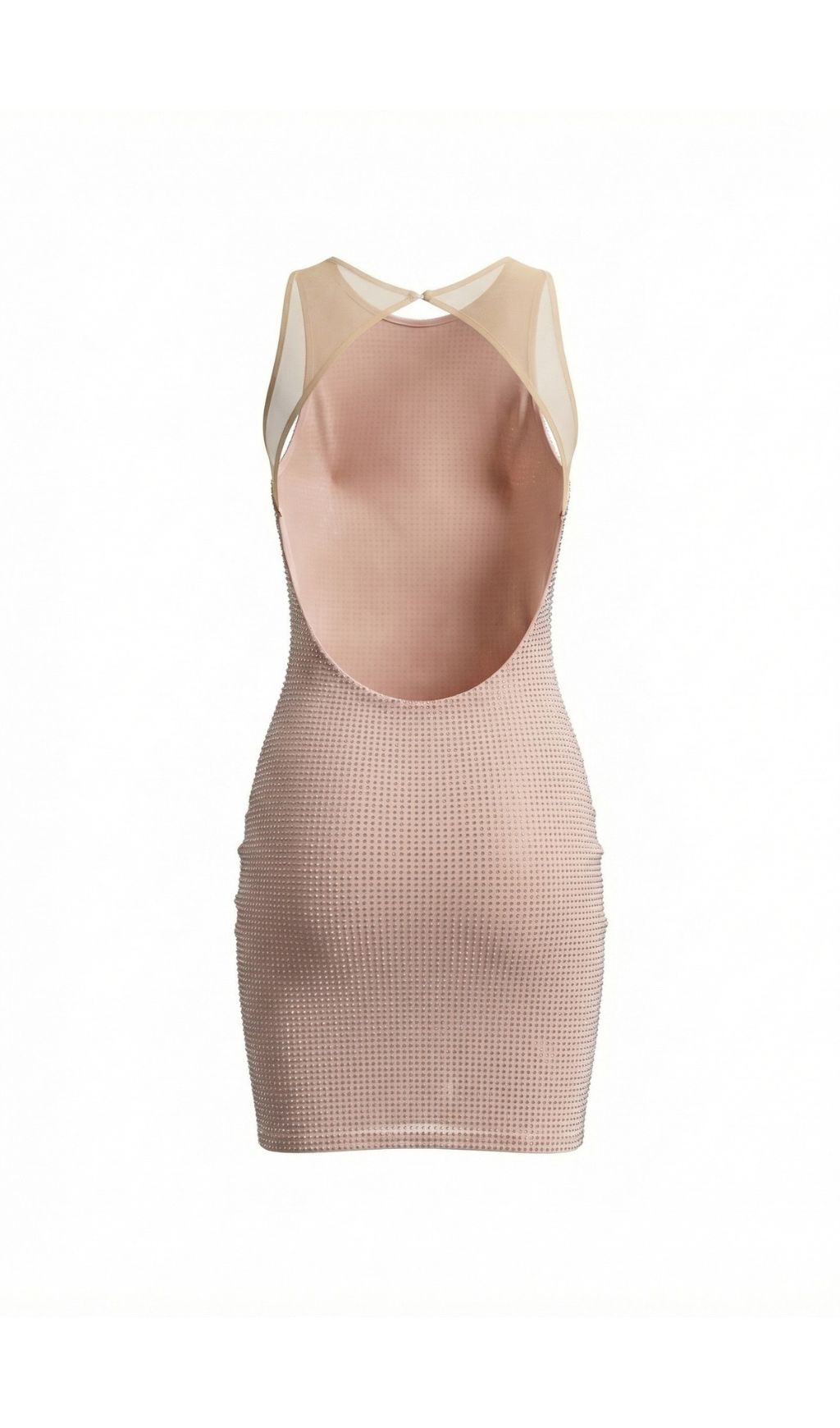 Jaysha Dazzling Rhinestone Backless Mini Dress | Sparkle & Slay