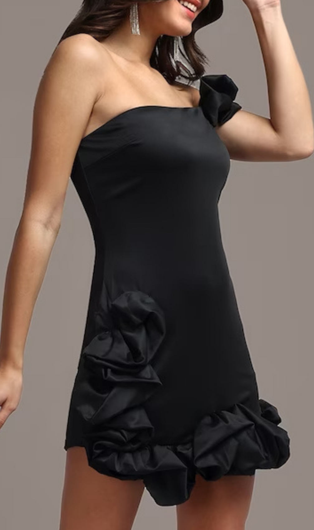 Ayaz Ruffled Sheath Mini Dress