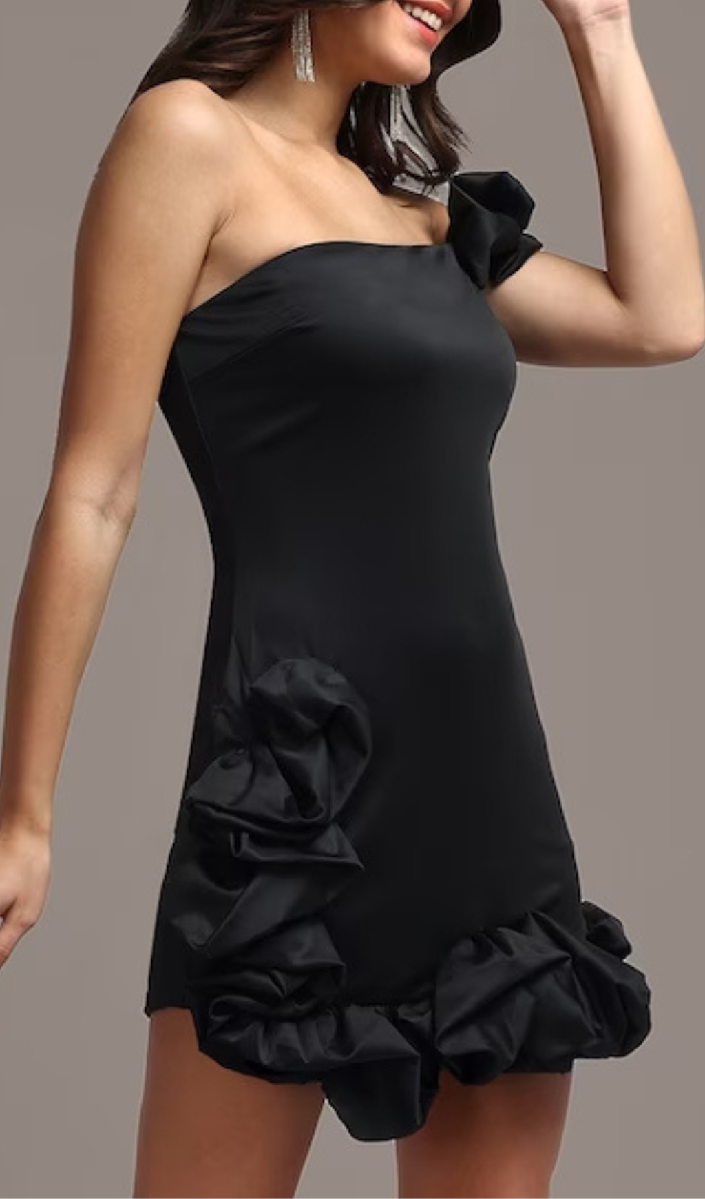 Ayaz Ruffled Sheath Mini Dress