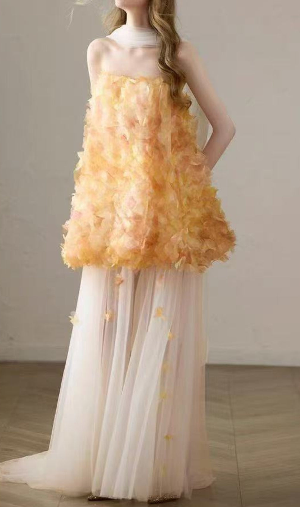 Dariel Embellished Mesh Maxi Dress