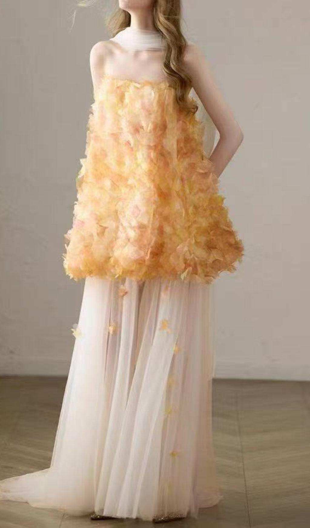 Dariel Embellished Mesh Maxi Dress