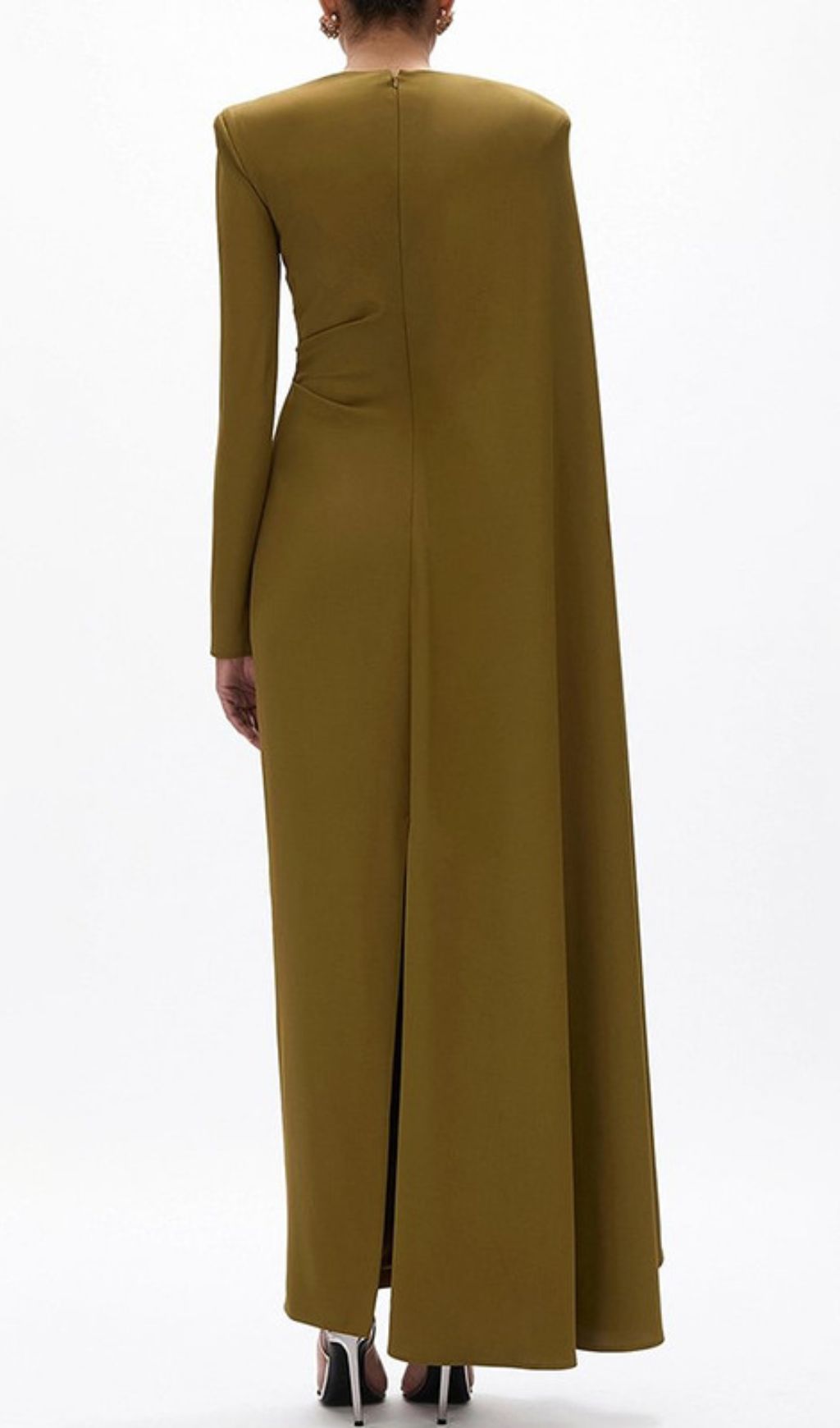 Haley Green Long Sleeve Maxi Dress