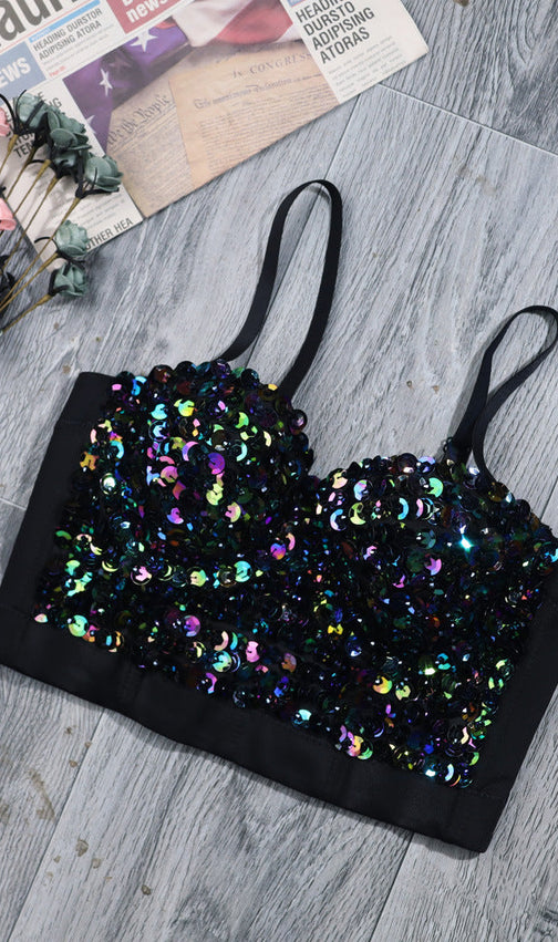 Artis Sequin Crop Top
