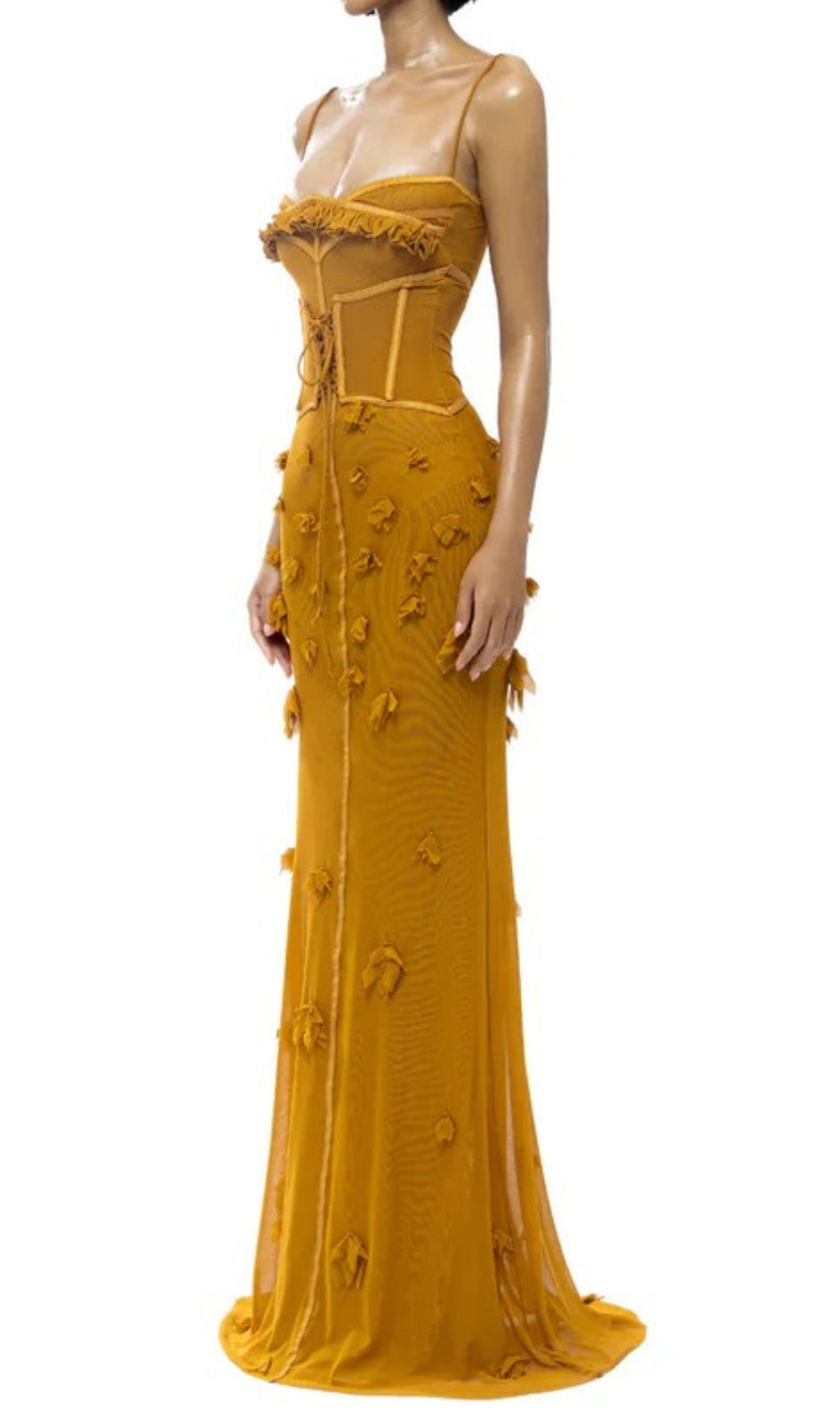 Carys Strappy Petal Maxi Dress