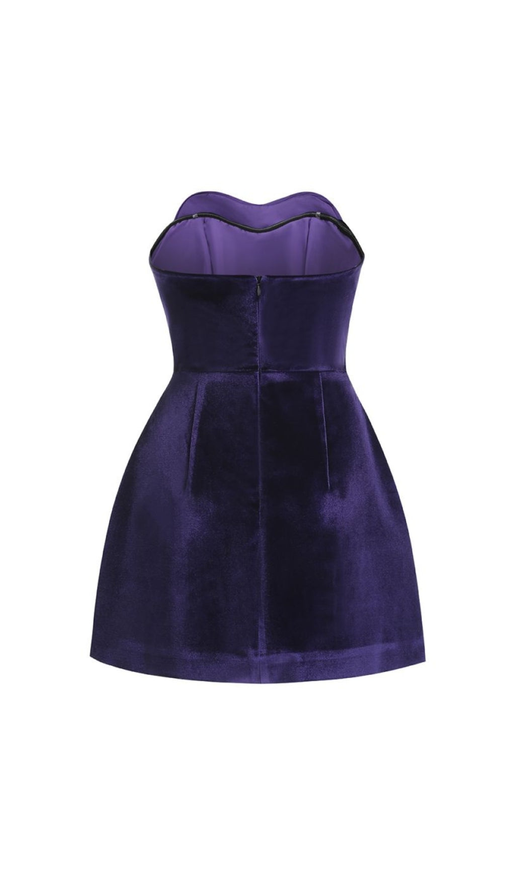 Ashling Velvet Strapless Mini Dress