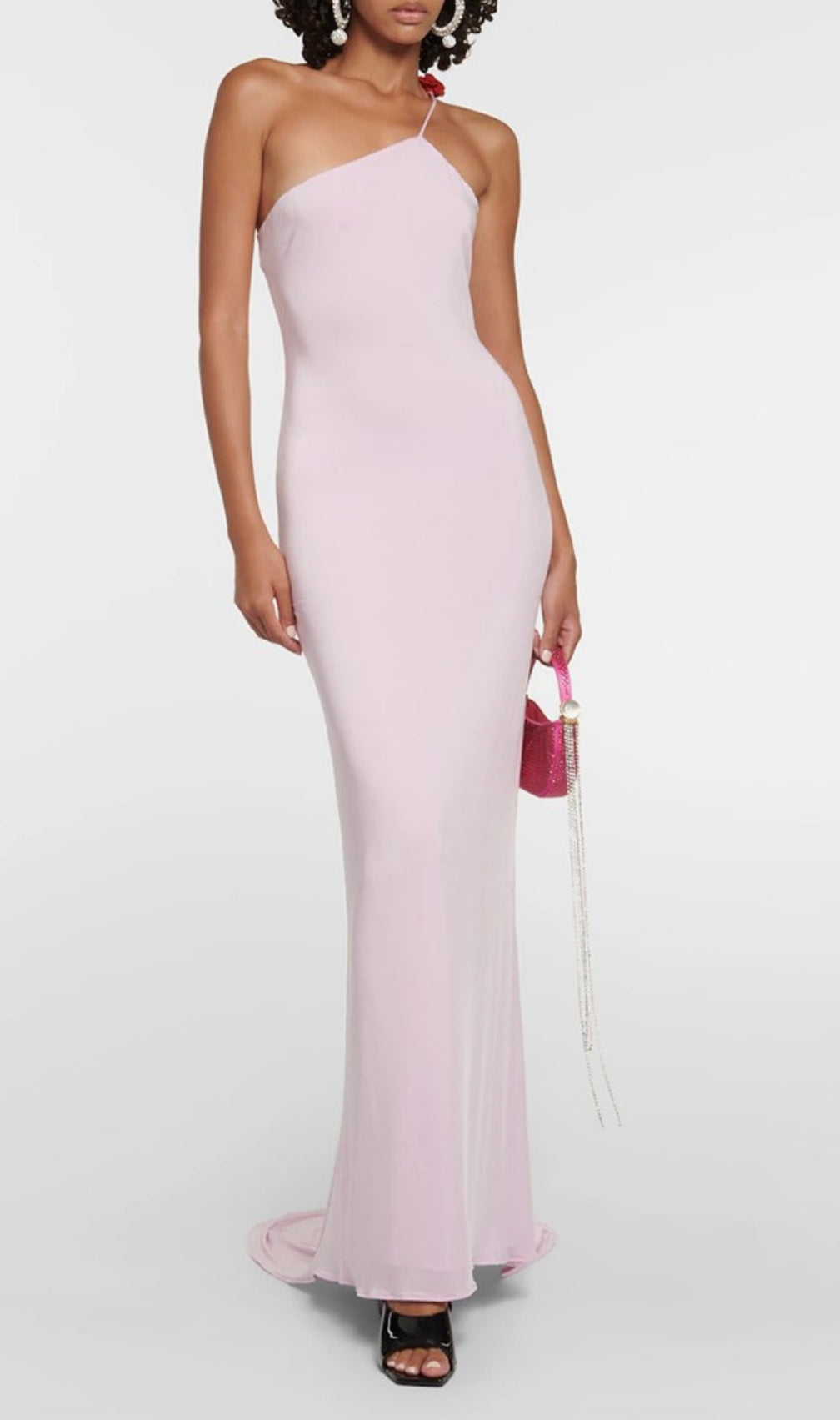 Asta Floral-Appliqué Gown