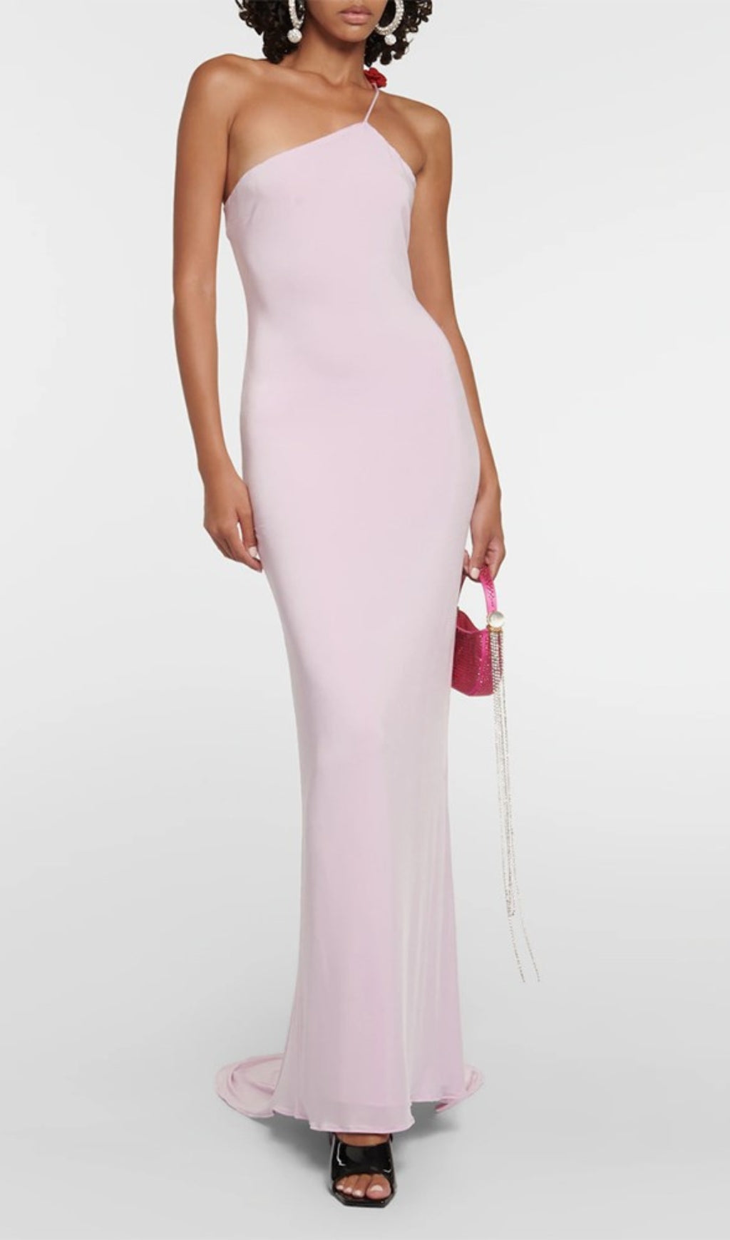 Asta Floral-Appliqué Gown