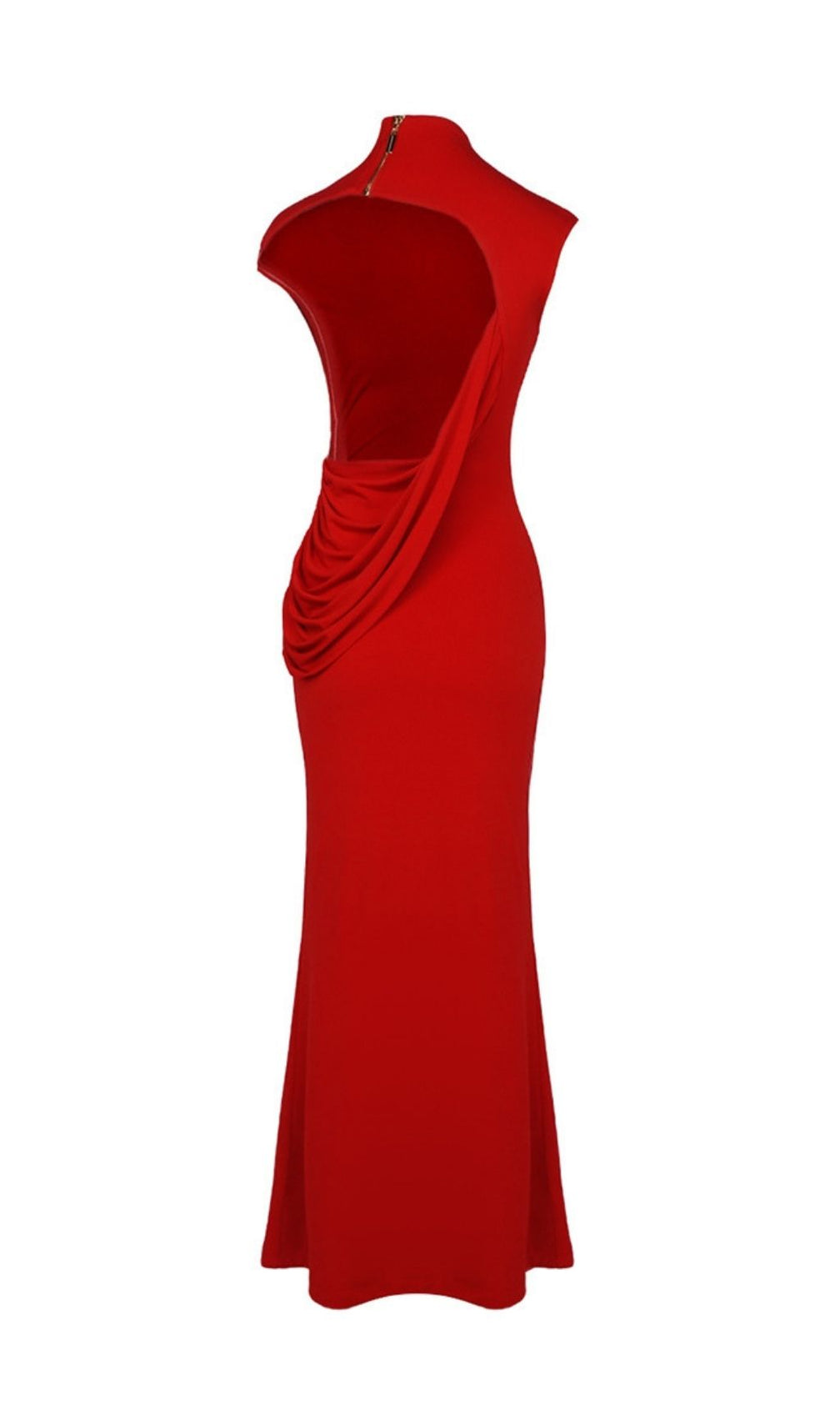 Kateisha Red Backless Maxi Gown - Elegant Sleeveless Evening & Gala Dress