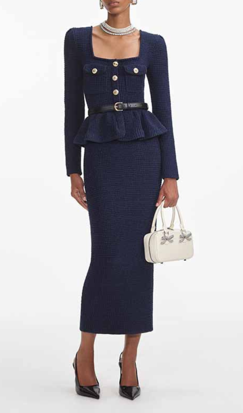 Hinako Navy Two-Piece Set