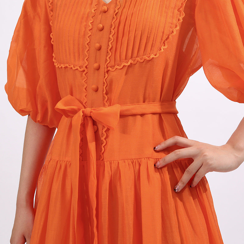 Fausto Puff Sleeve Maxi Dress