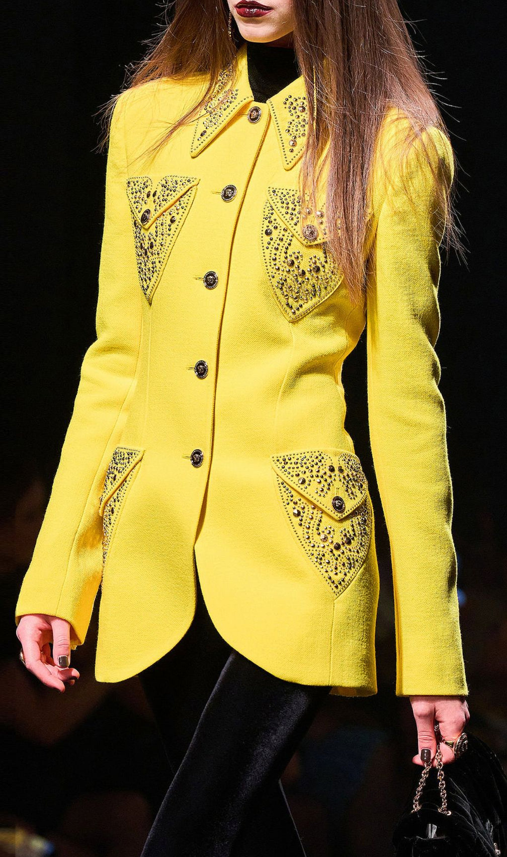 Howie Yellow Embellished Blazer