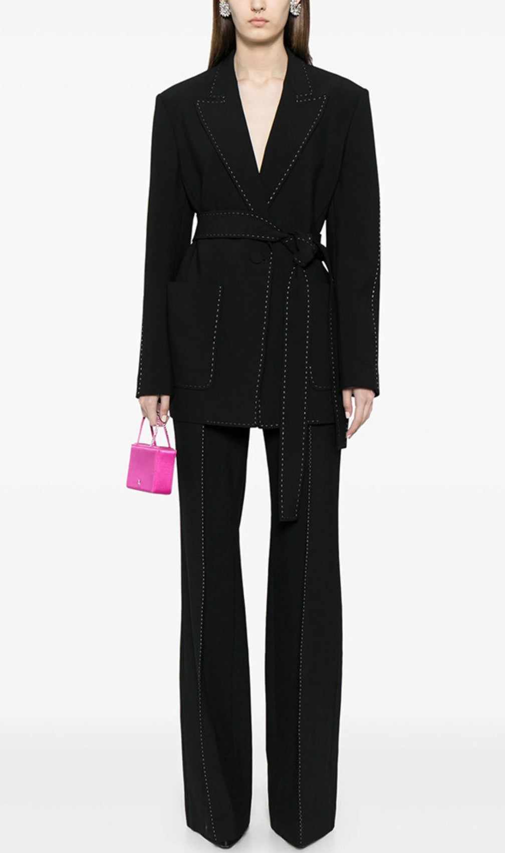 Cece Black Blazer Pants Set