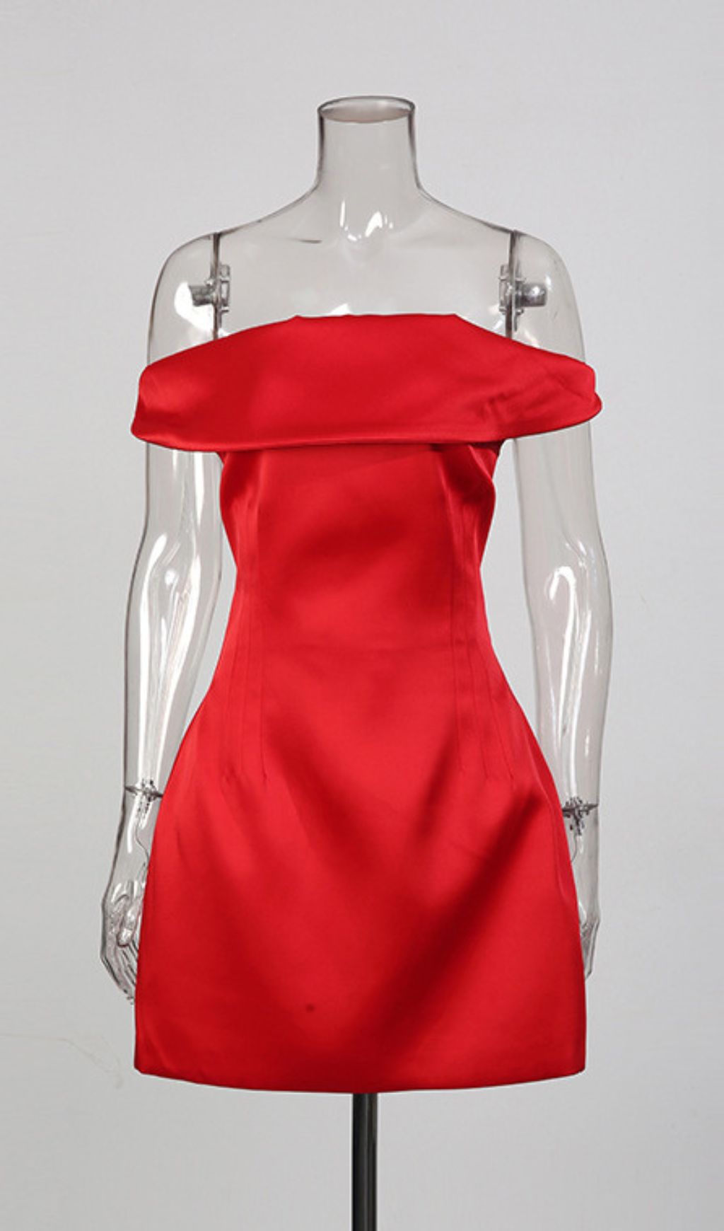 Jameel Red Off-Shoulder Mini Dress | Glamorous Party & Date Night Style