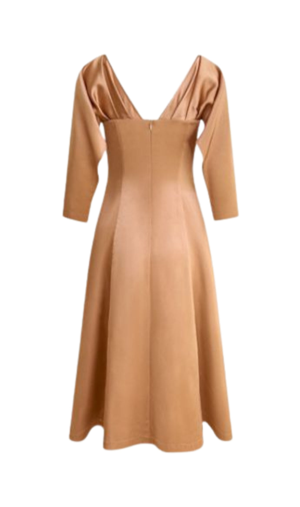 Bethan V-Neck Long Sleeve Midi Dress