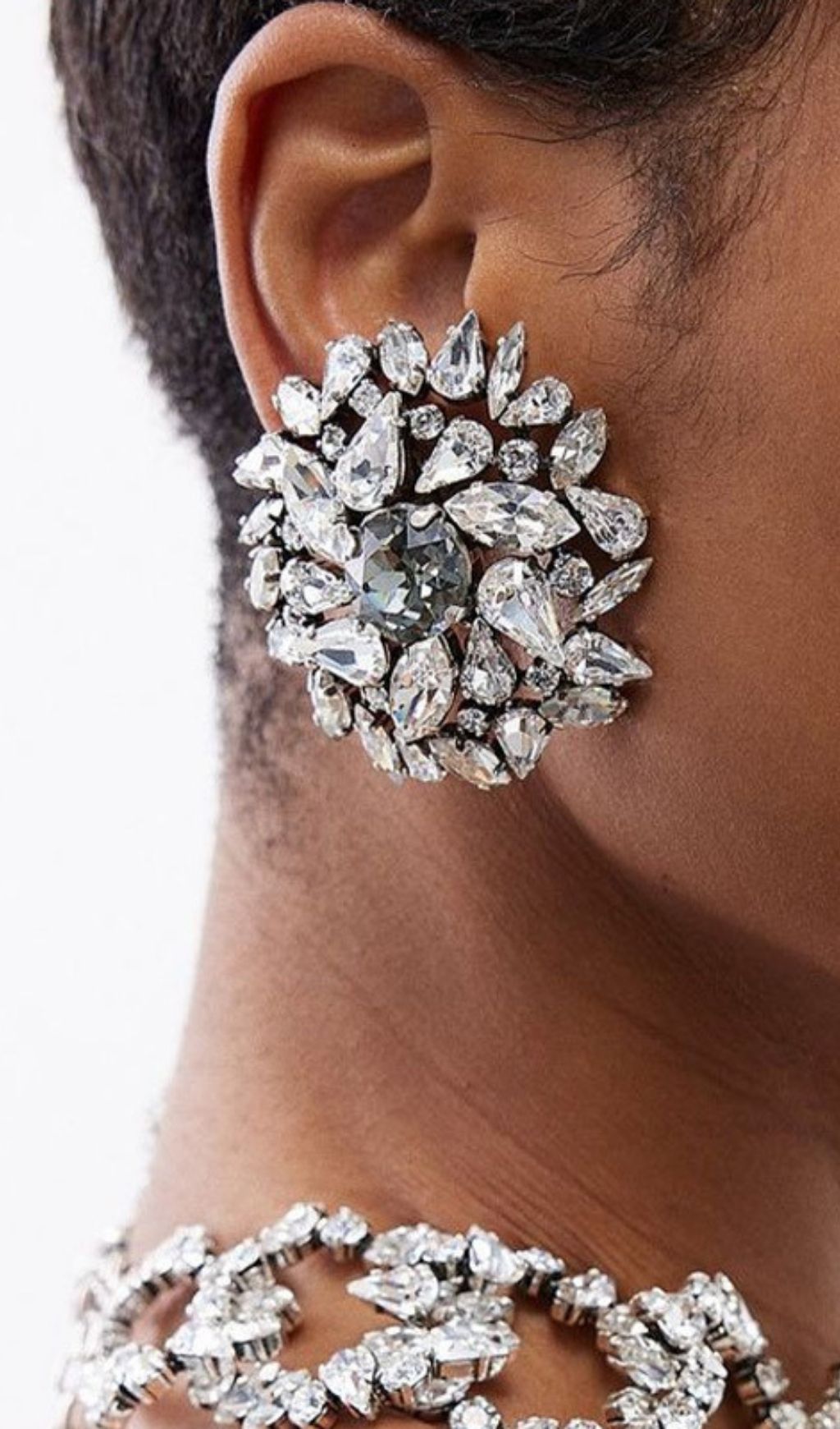 Lysander Circle Rhinestone Earrings