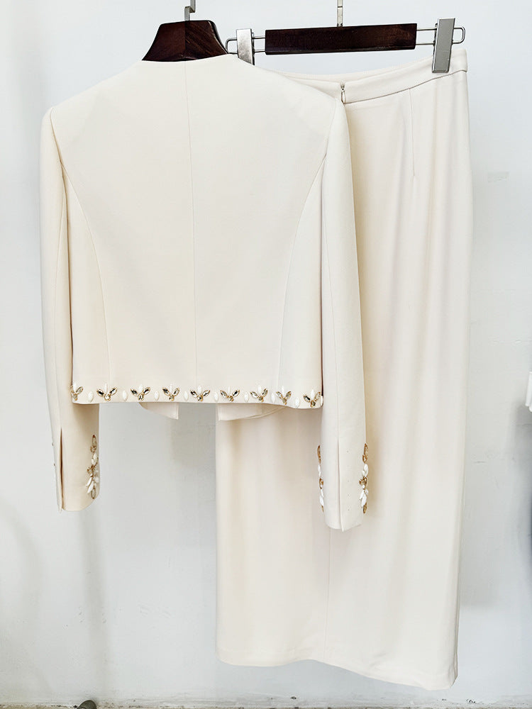 Braulio Crystal Two-Piece Skirt Set