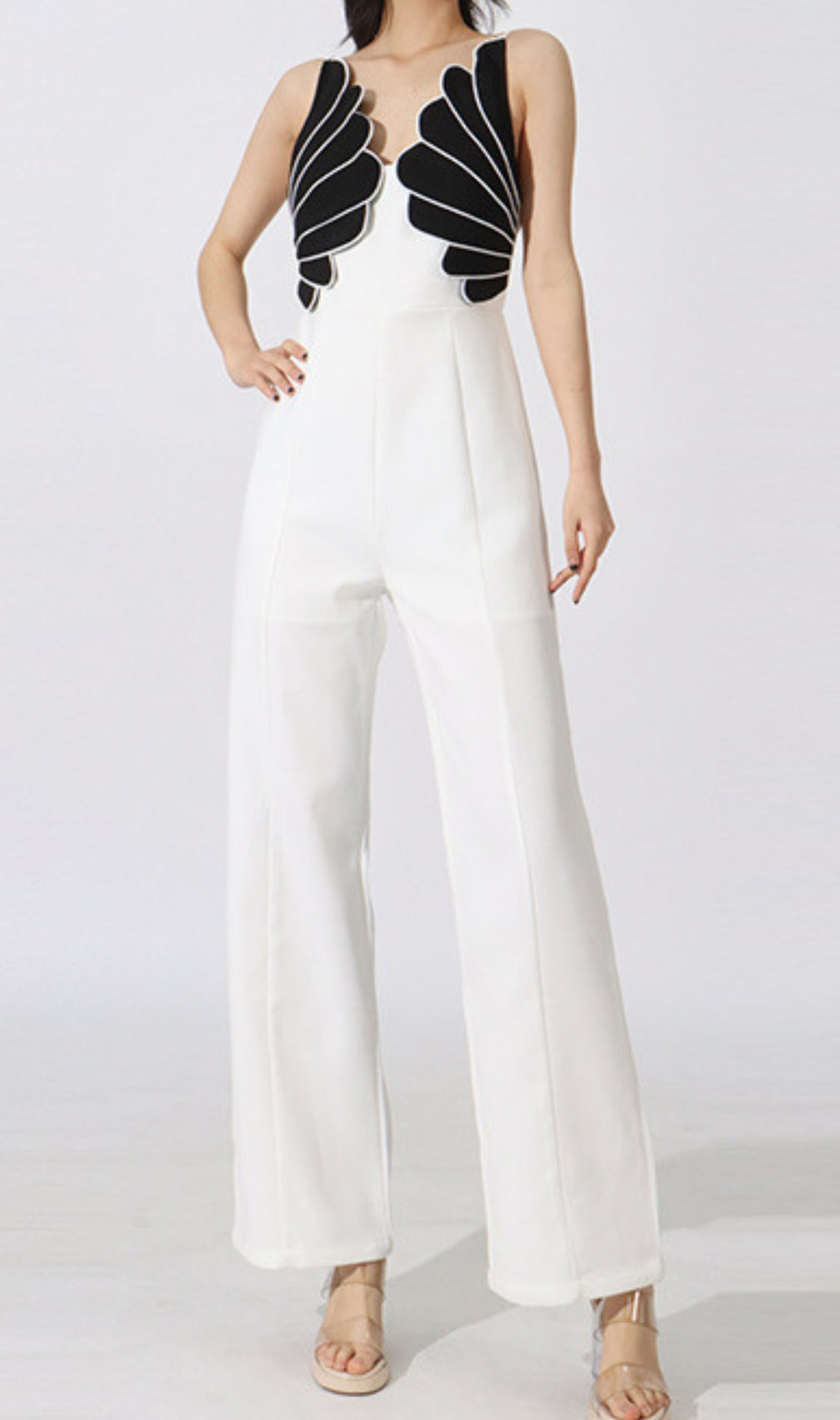 Flavia White Decor Jumpsuit