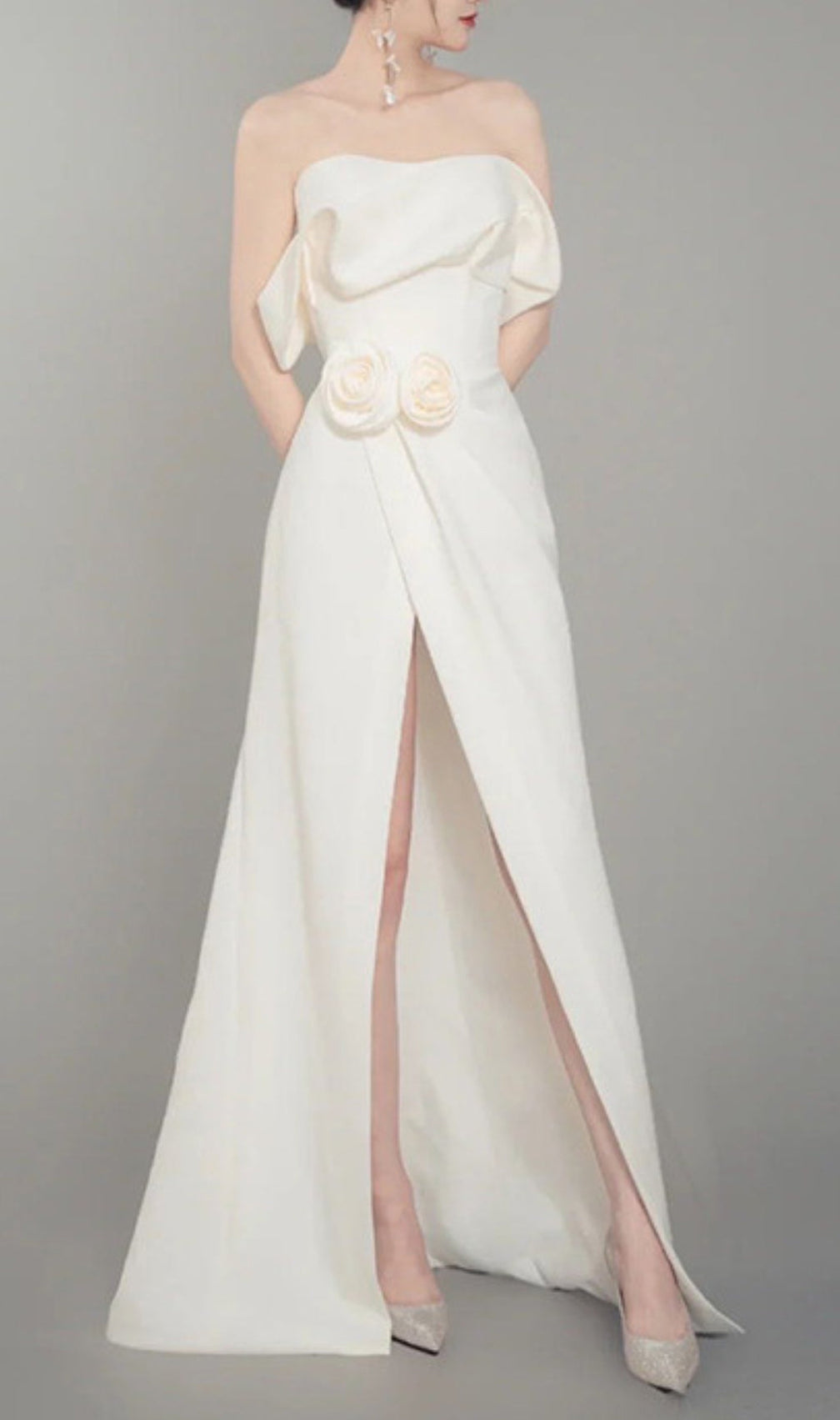 Ameya Flower Embellished Maxi Dress