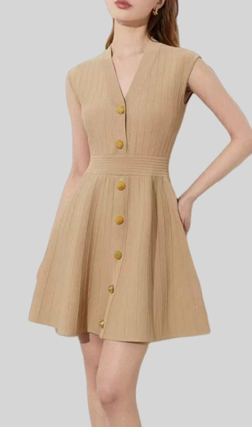 Helen Knit Sleeveless Mini Dress