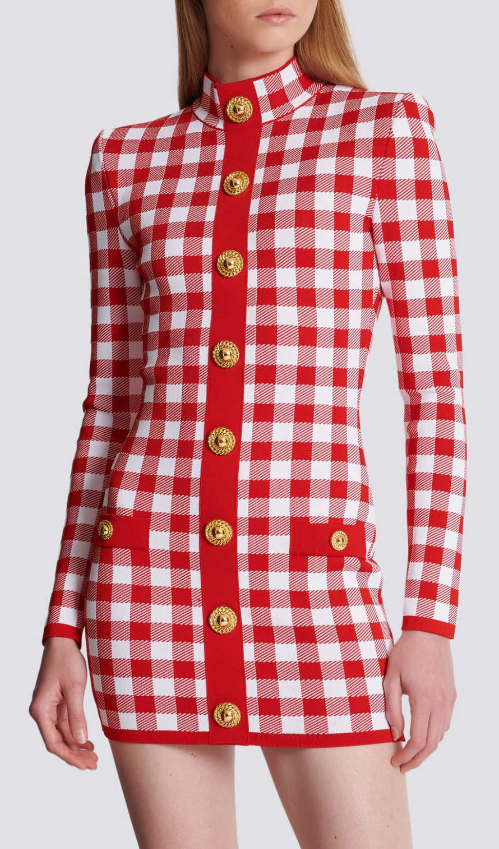 Brantley Red Long Sleeve Bandage Mini Dress