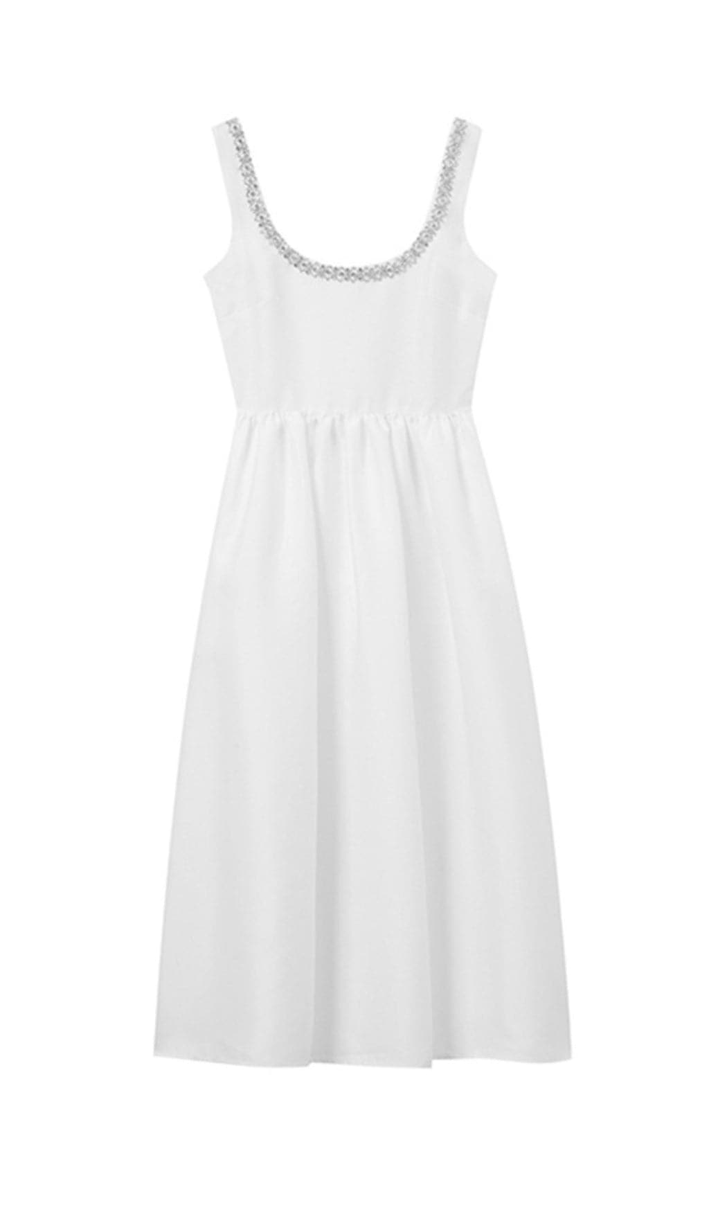 Azzurra White Diamond Nech Midi Dress