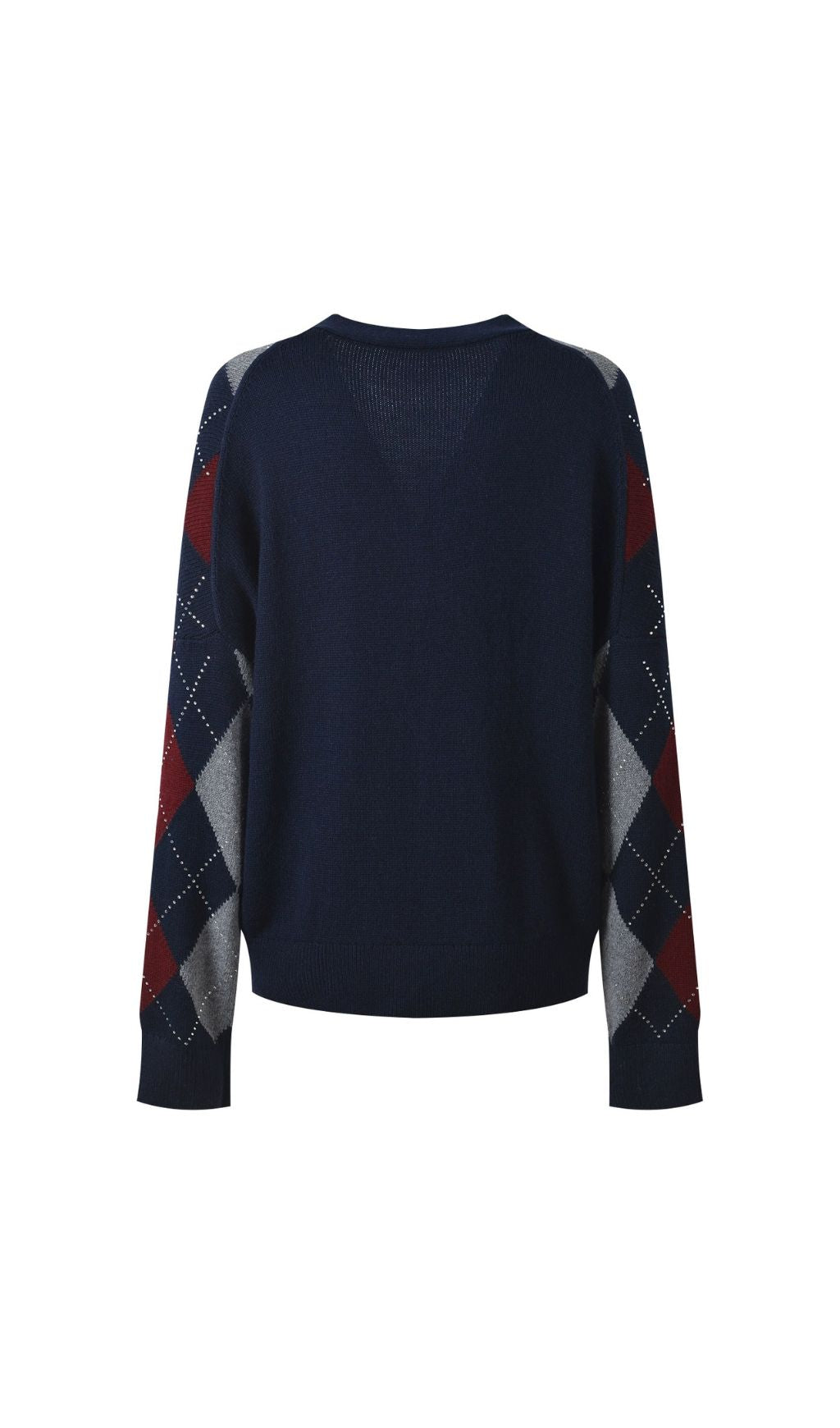 Howell Chic Argyle Cardigan for Women - Timeless Knit with Modern Flair