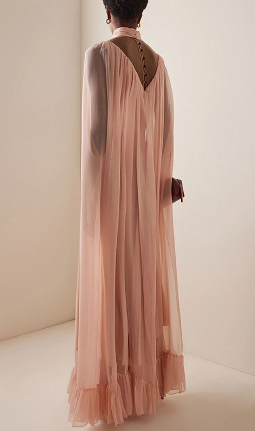 Klynn Pink Halter Maxi Dress