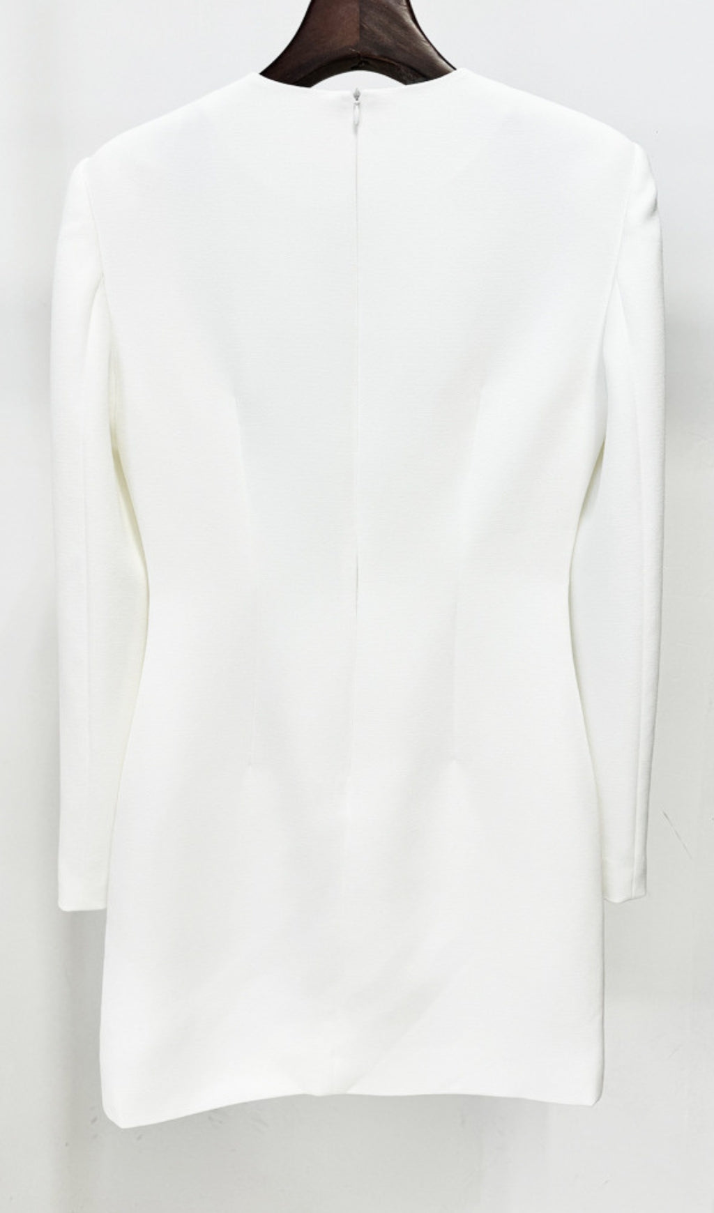 Butch White Flower Long Sleeve Mini Dress