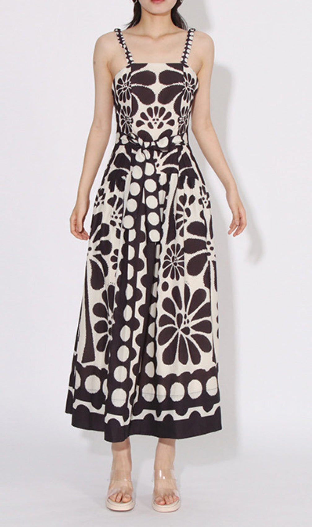 Asatira Black Printed Maxi Dress