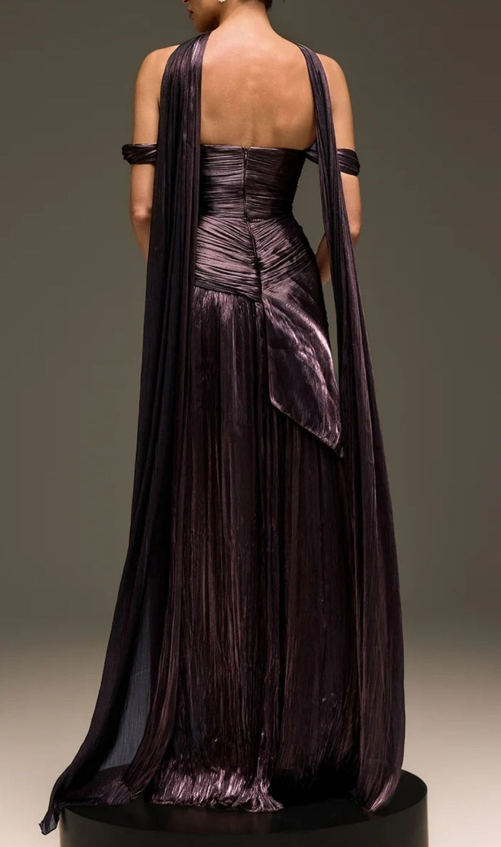 Torvayne Off Shoulder Rose Draped Dress