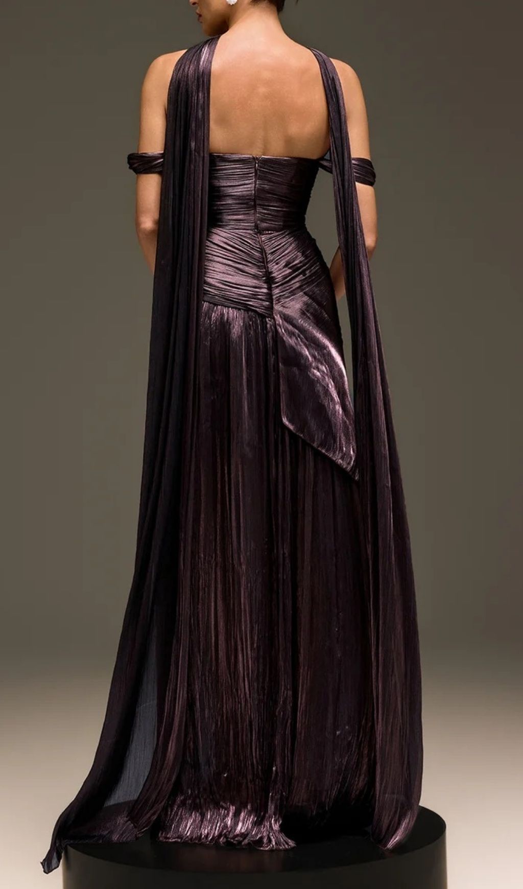 Torvayne Off Shoulder Rose Draped Dress